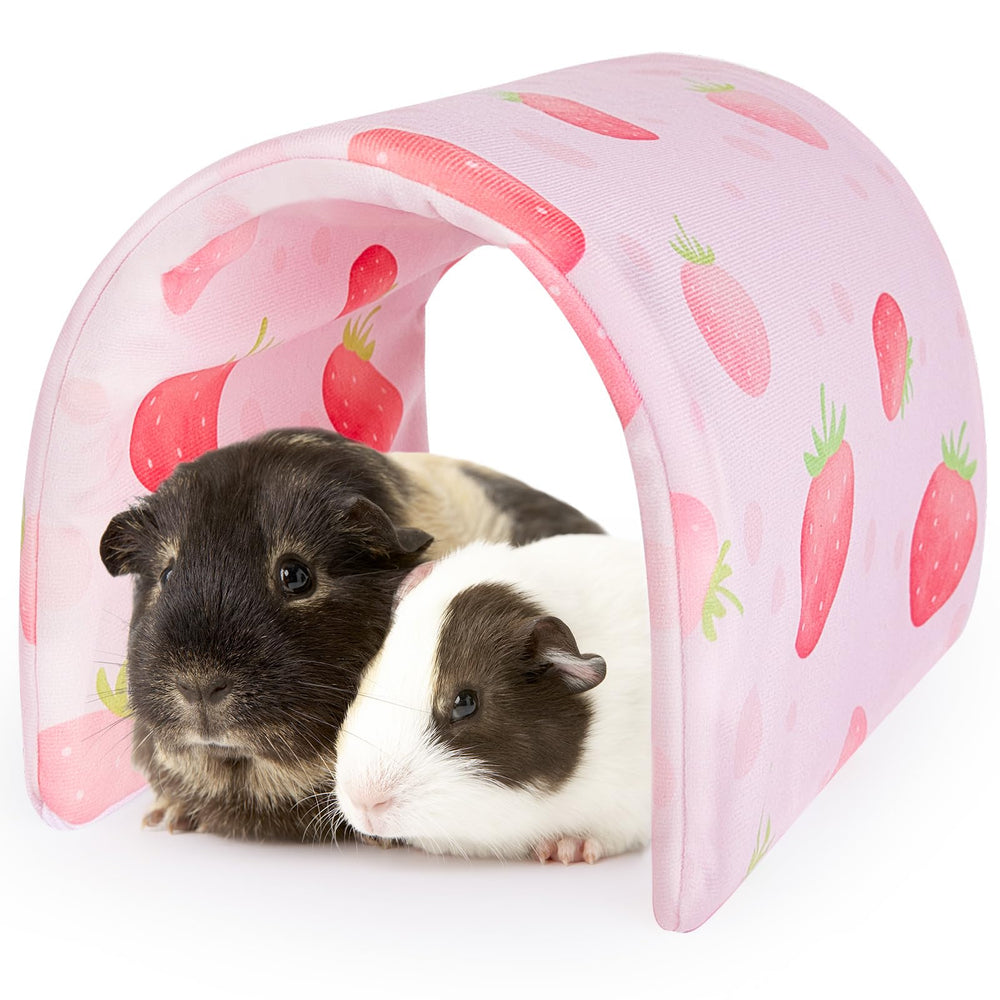 Túnel para cobaya Bienbee en rosa fresa, ideal para juego y refugio seguro.