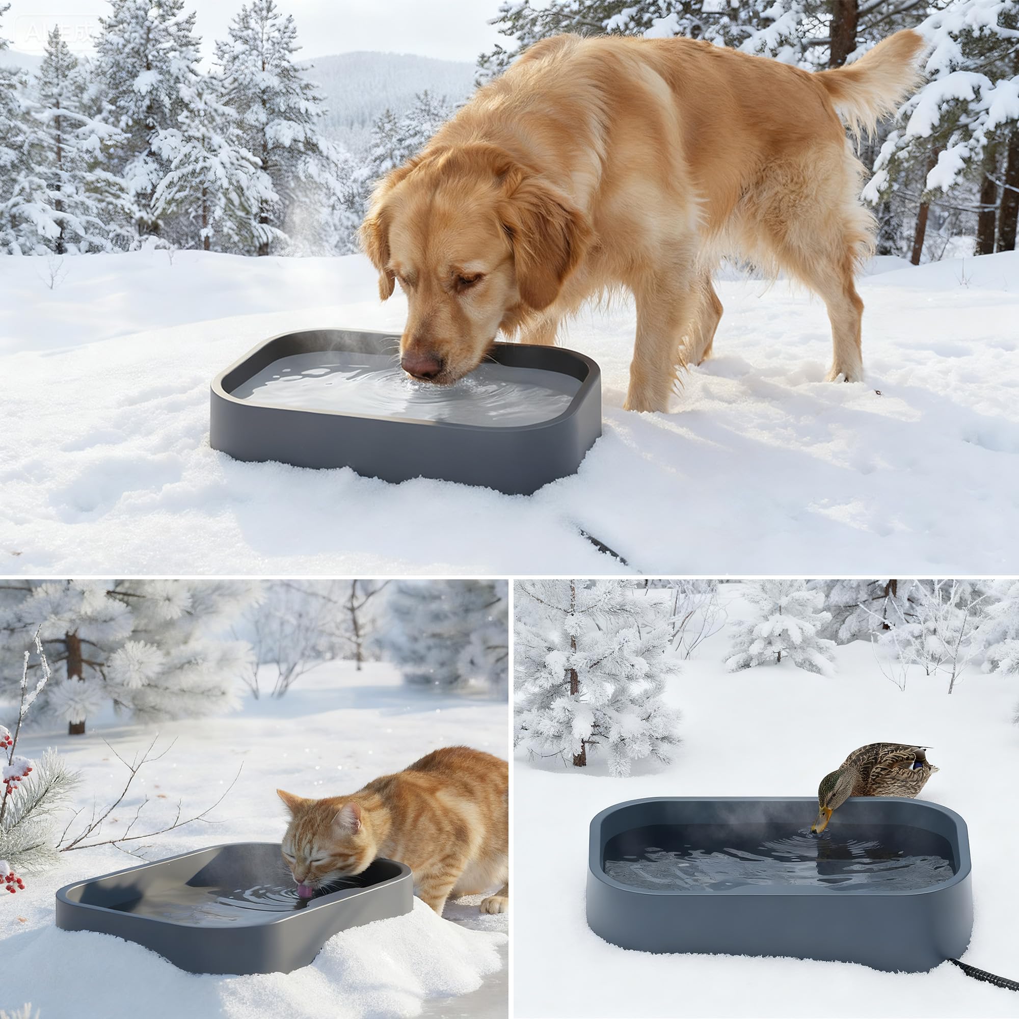 Ideal para perros, gatos y conejos con agua tibia