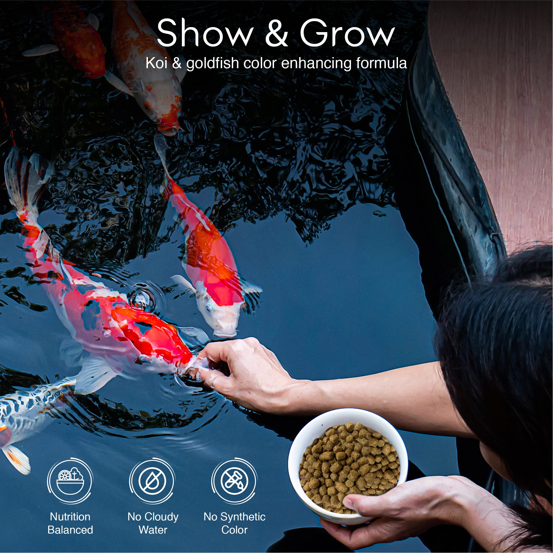 BIG KAHUNA TROPICAL FISH pellets koi grandes 3/16-1/4, mejor ingesta y digestión.