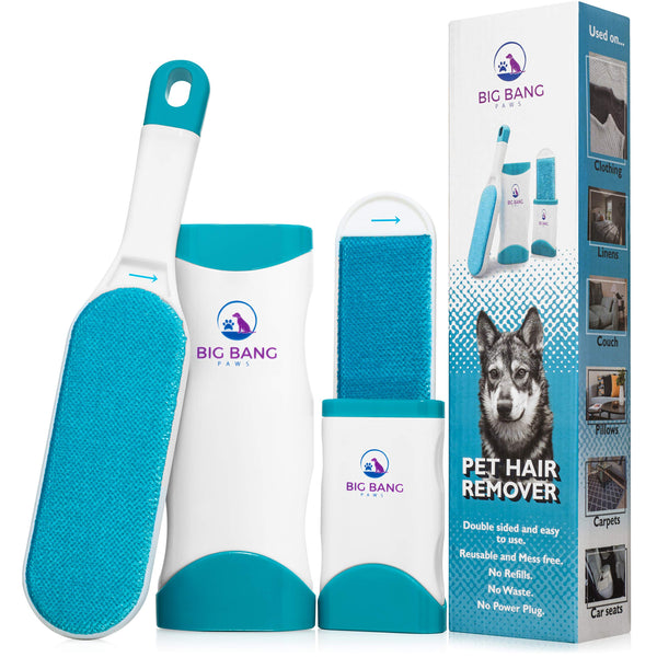 Big Bang Paws cepillo quita pelo para ropa, cómodo y eficaz