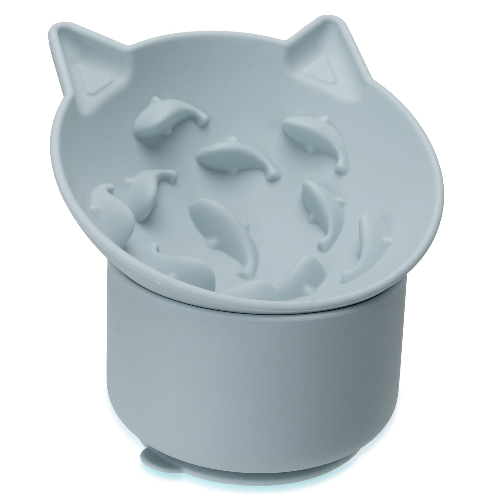 Bikabpet comedero lento ascendente para gato, postura cómoda durante la comida