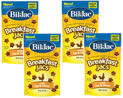 Bil-Jac Breakfast Jacs en envase, ideal para entrenamiento y recompensa.