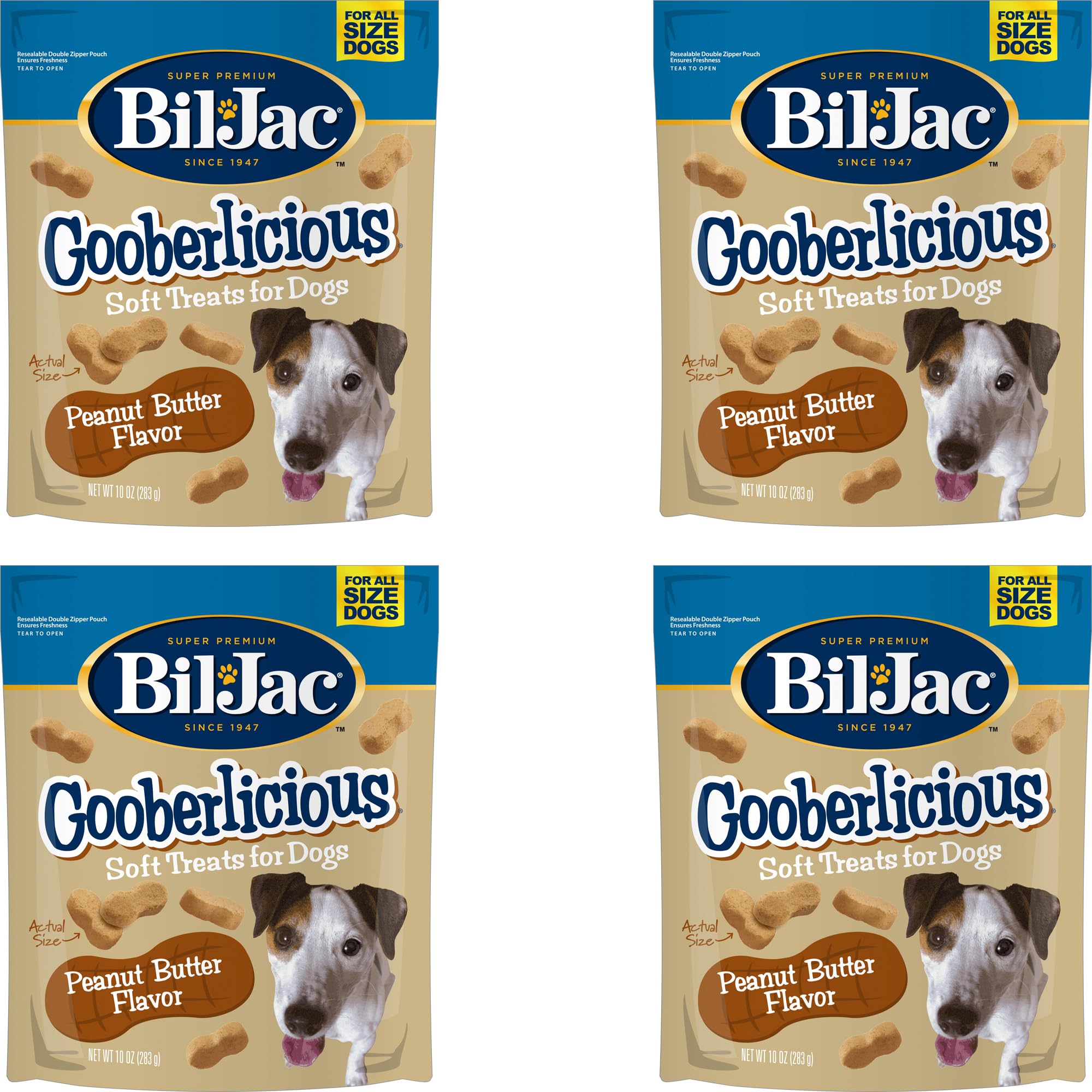 Bil-Jac Gooberlicious: tratamientos suaves para perros en pack, perfecto para recompensas diarias.