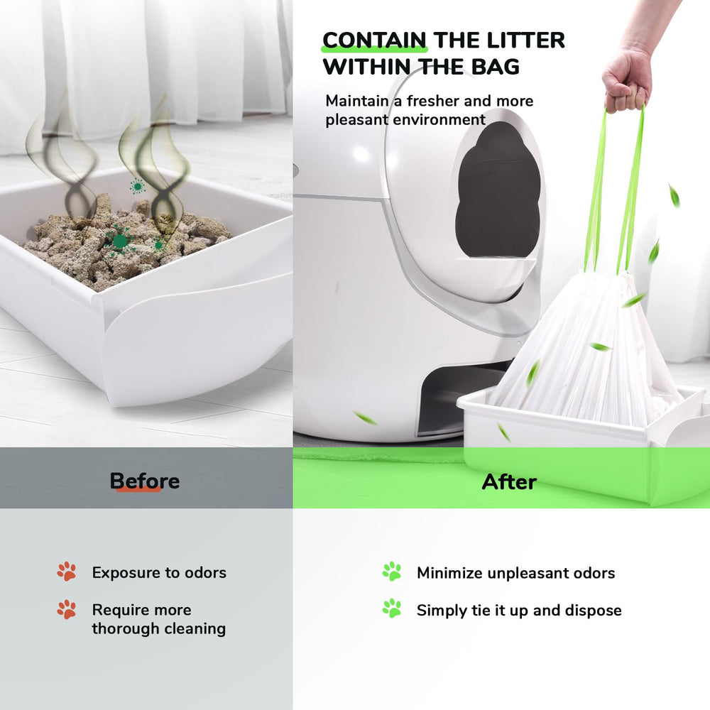Bilibara bolsas para arena de gato, dispensación fácil gracias al formato de rollo.