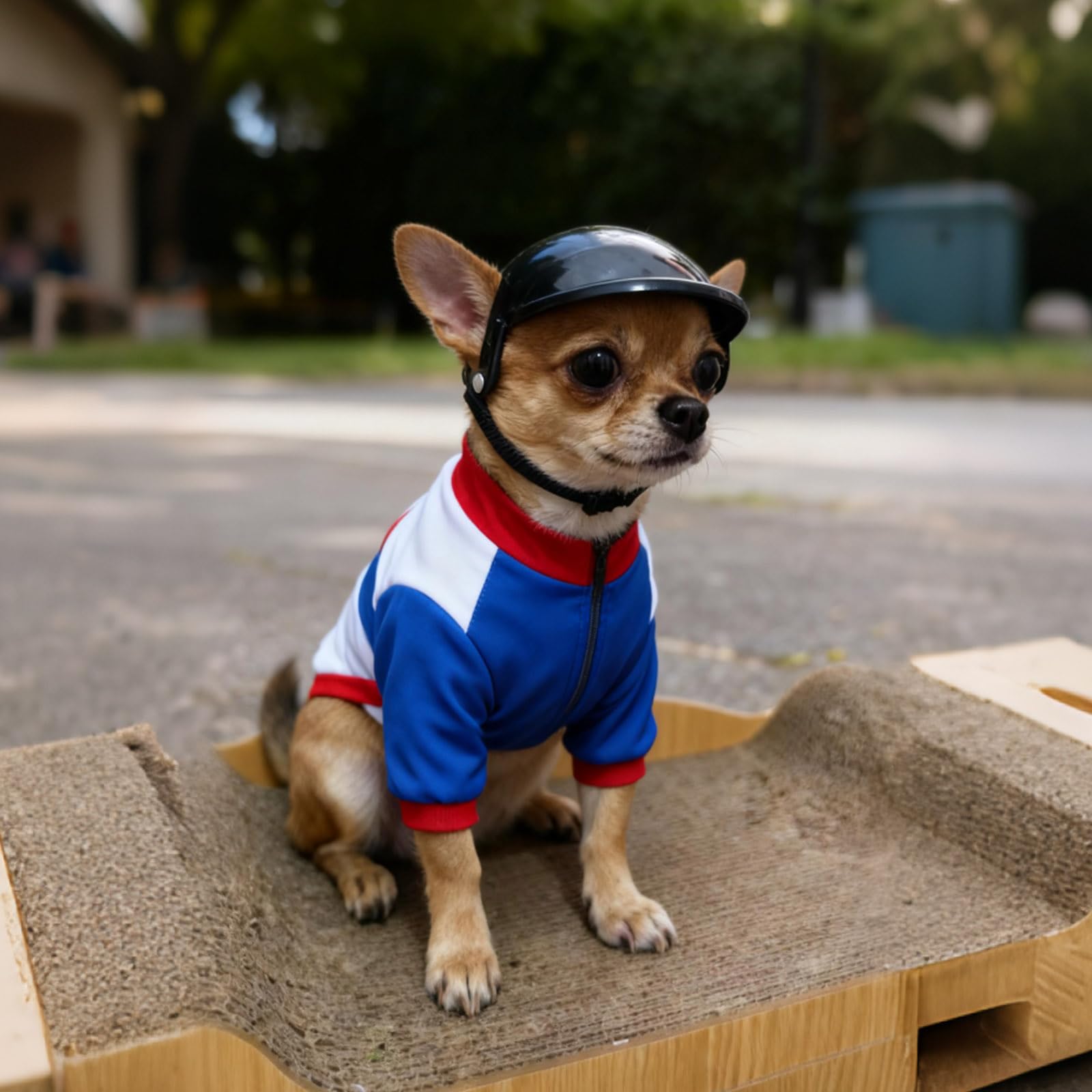 Casco ligero Billionchains con diseño ergonómico para la comodidad del perro.