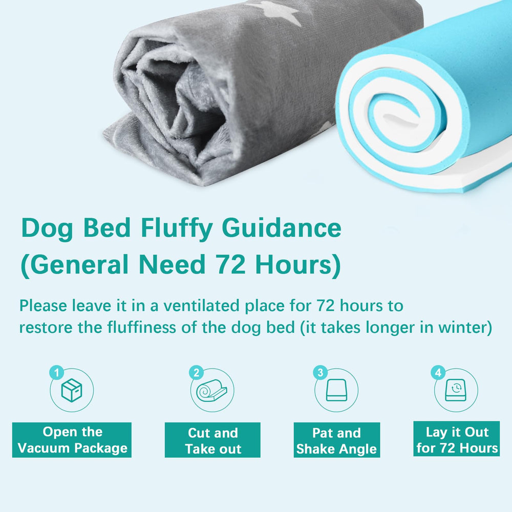 Base antideslizante Biloban, mantiene la cama estable cuando el perro entra