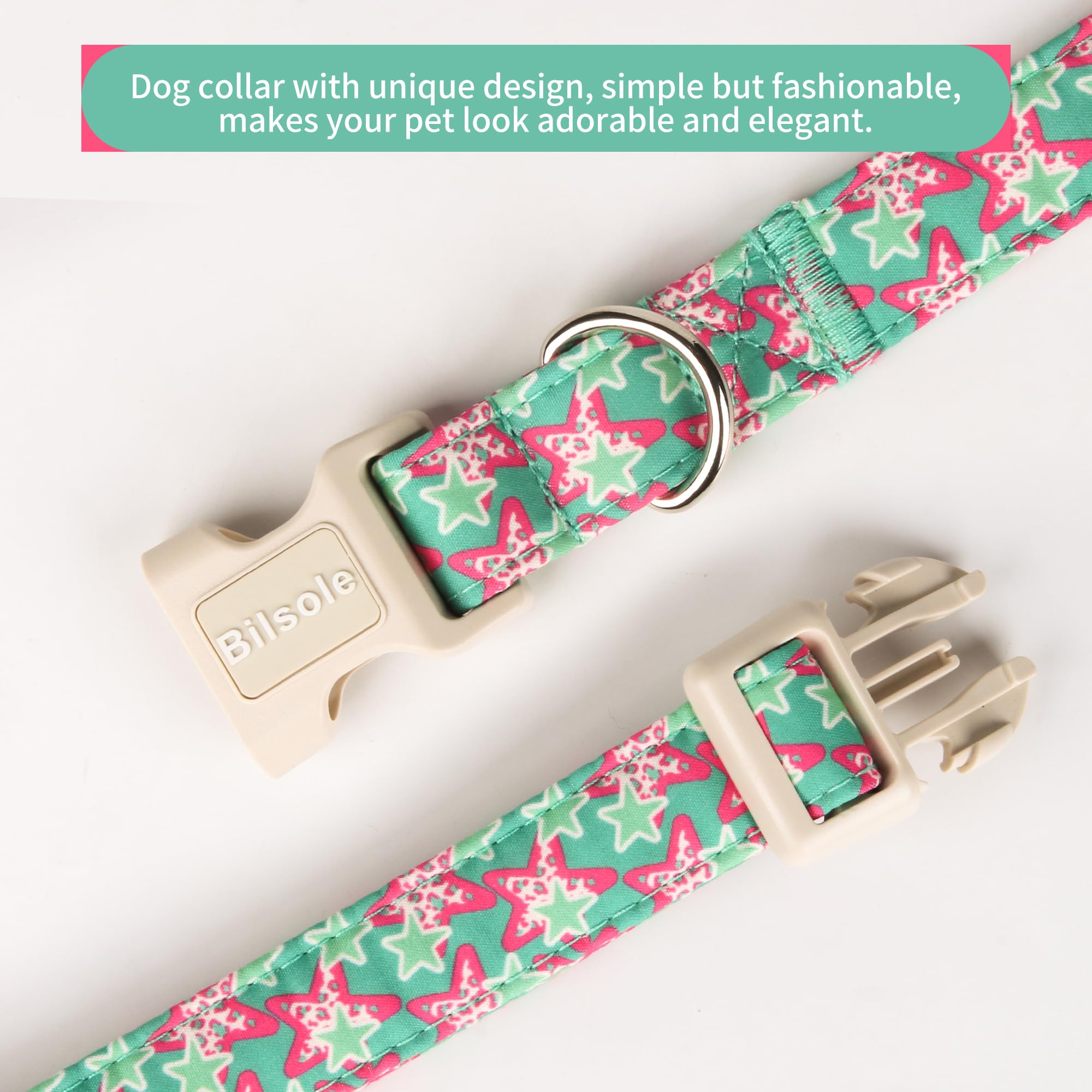 Bilsole collar con ajuste ajustable para perros pequeños.