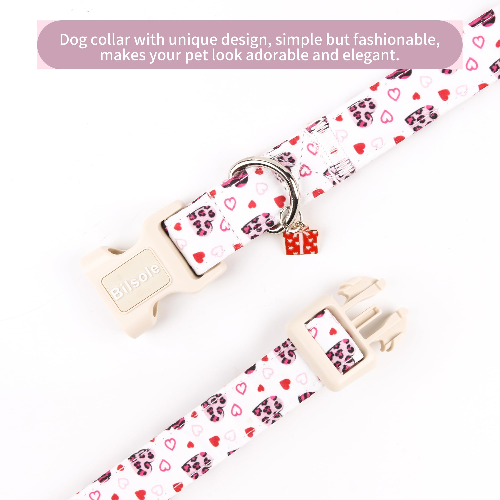 Bilsole collar con anilla en D para etiqueta y correa.