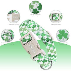 Collar Bilsole para día de San Patricio verde, ideal para salidas con estilo