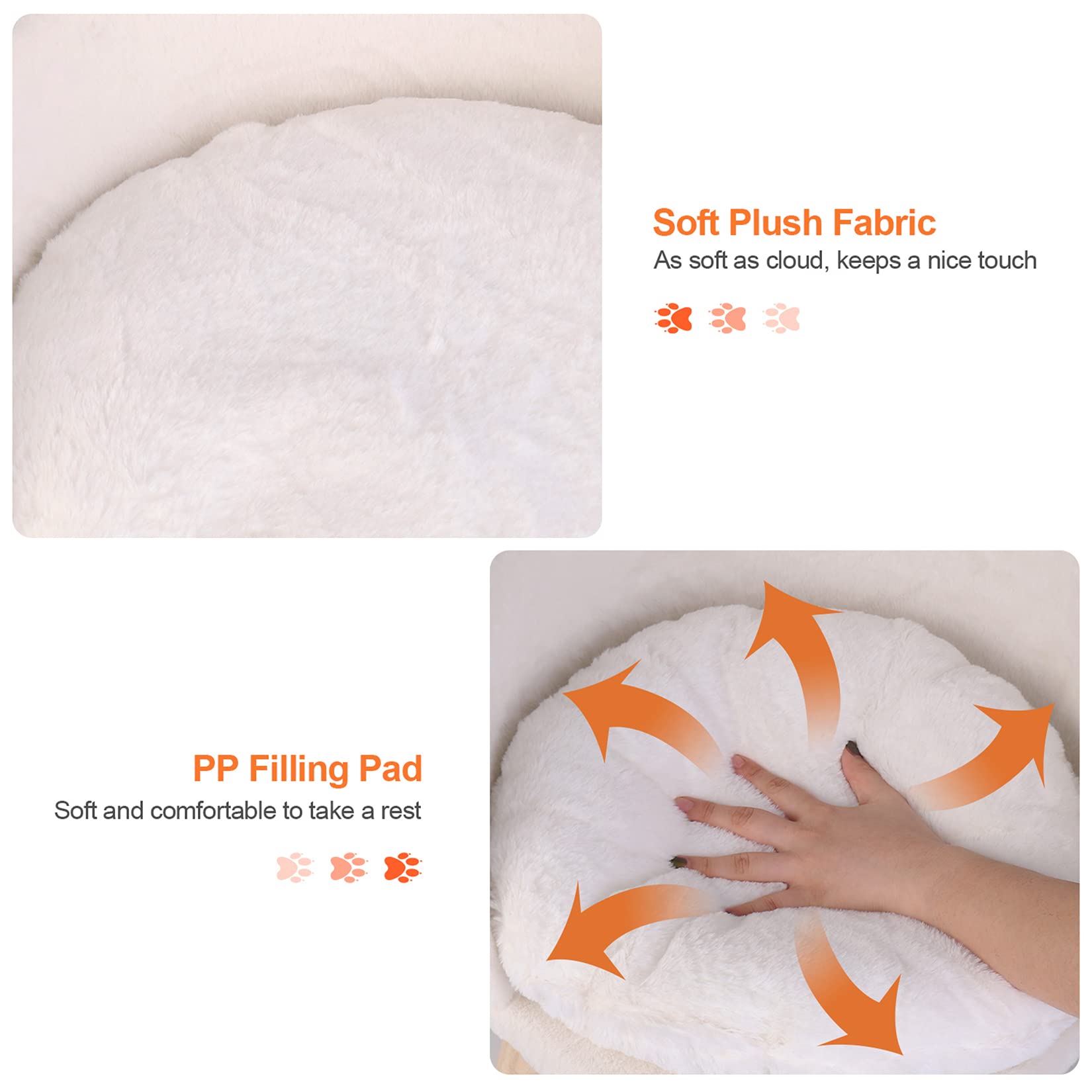 Patas antideslizantes BingoPaw con base de madera estable protegen suelos.