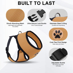 Ajuste ergonómico de correas BINGPET para un ajuste cómodo y seguro.
