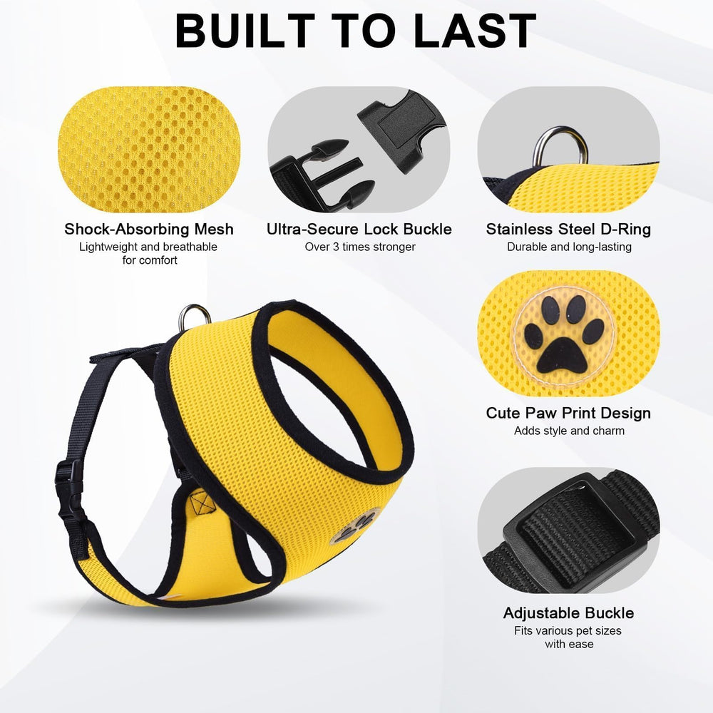 BINGPET arnés ajustable, entrada de paso fácil para perros de todas las tallas.