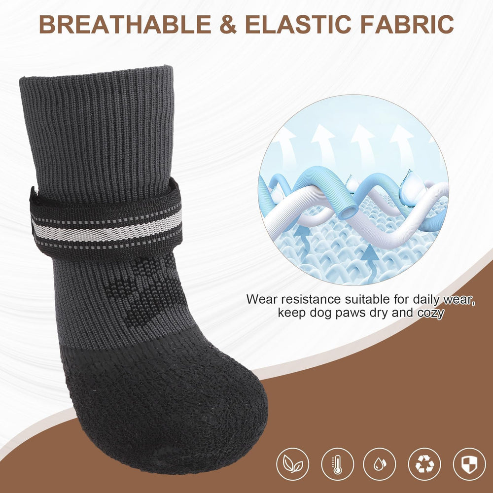 Botas impermeables BINGPET protegen las patitas frente a lluvia y nieve.