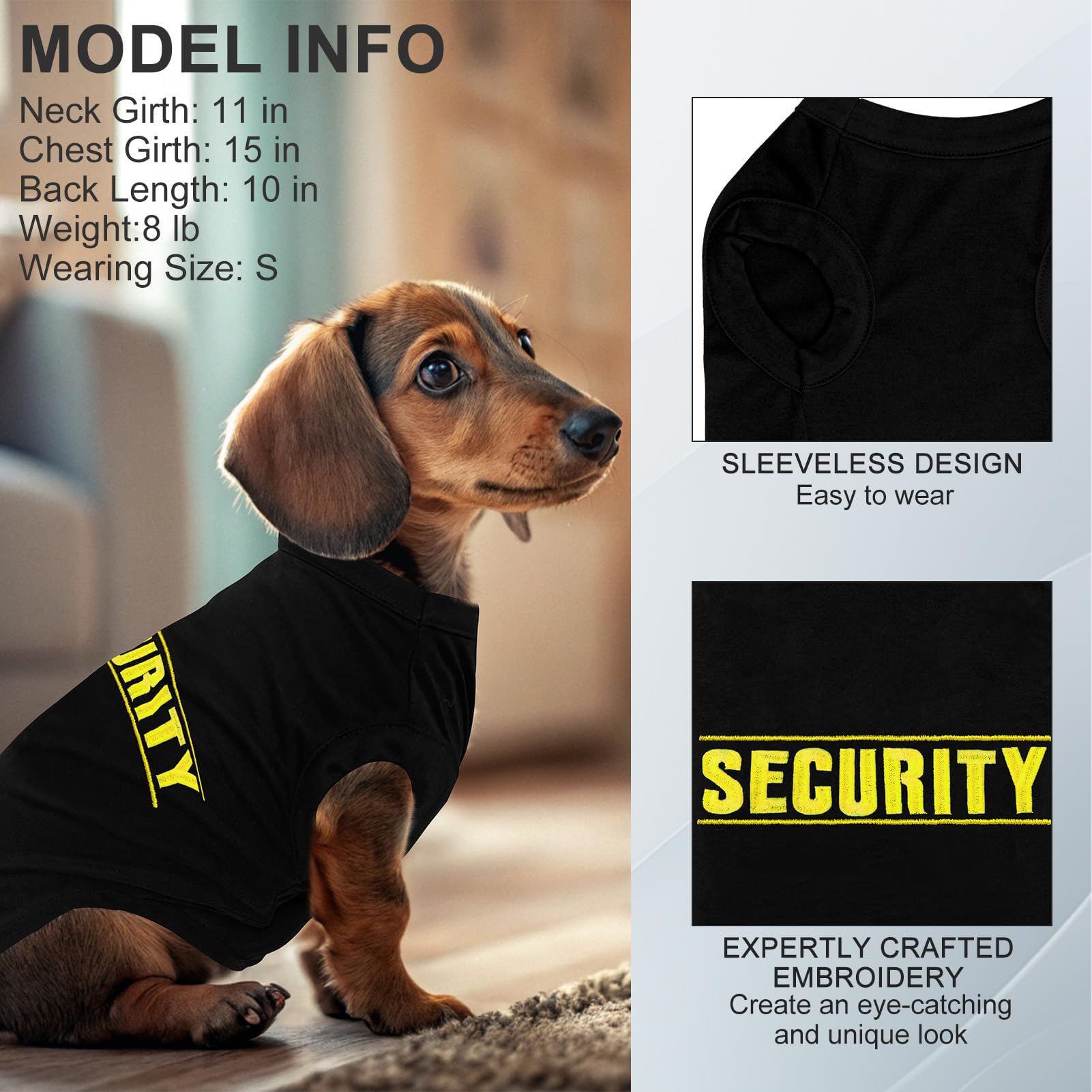 Camiseta pull-over BINGPET, fácil de poner