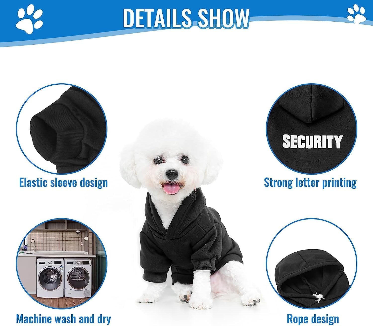 BINGPET casaca para perro con forro cálido y tacto suave para paseos.