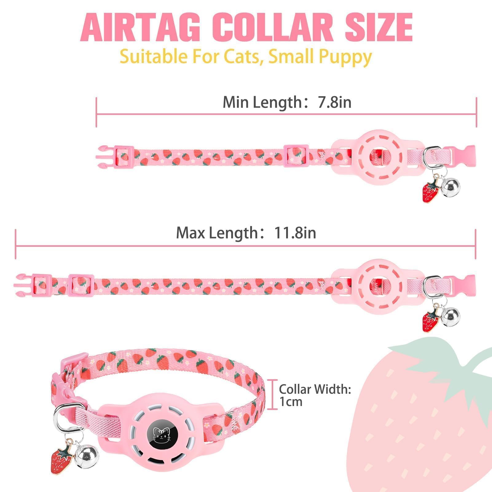 Collar elástico duradero de BINGPET para gato, pensado para juego activo.