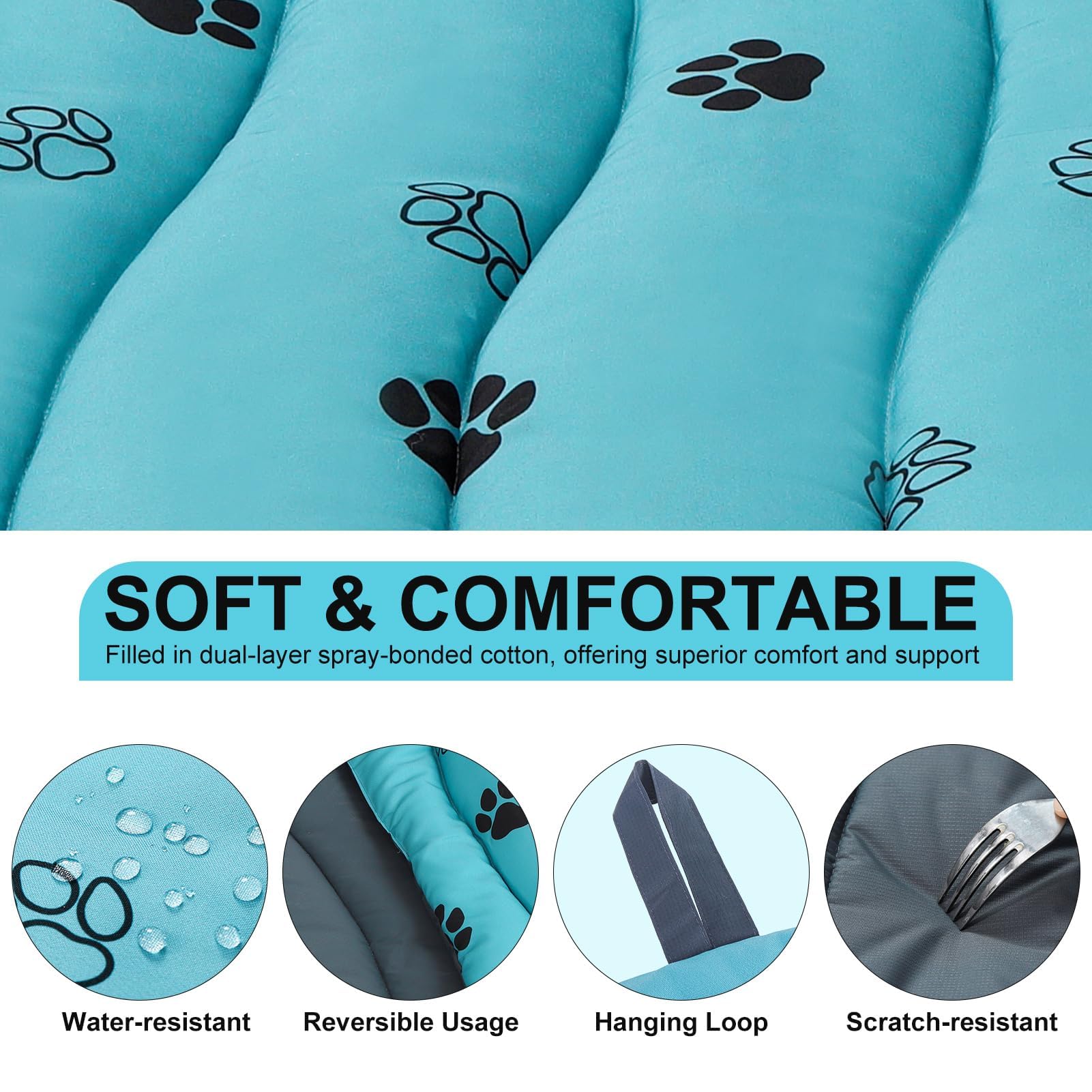 Cama plegable y portátil BINGPET para viajes con tu perro