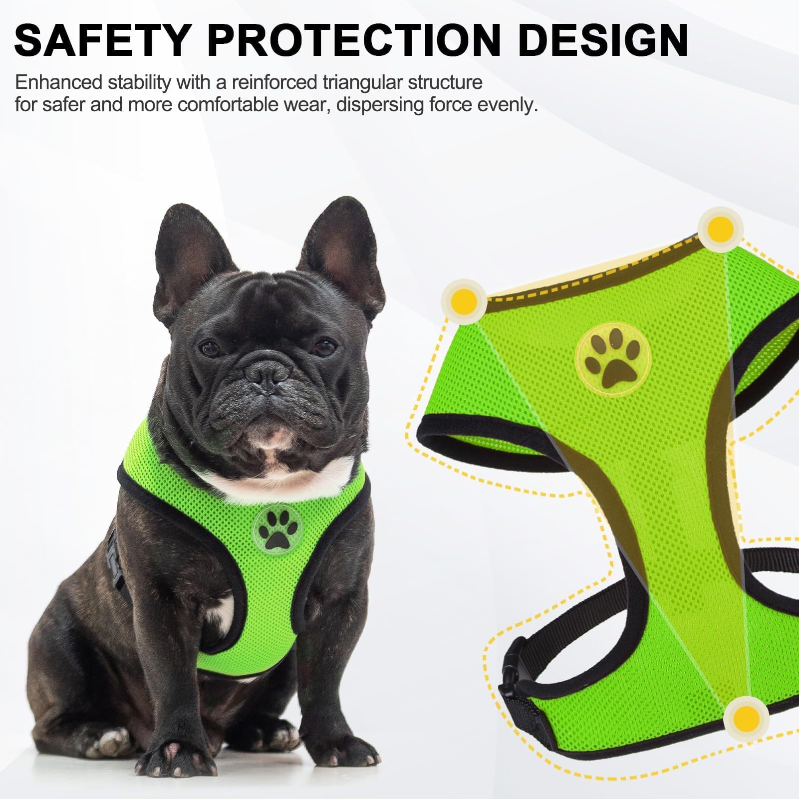 Diseño de seguridad en triángulo reforzado de BINGPET