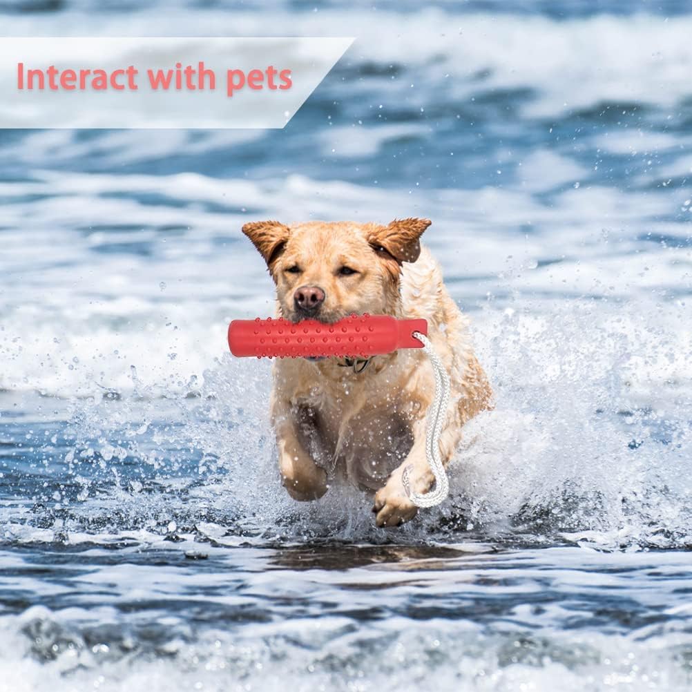 Juguete de agua BINGPET bumper para perros grandes, resistente y visible.