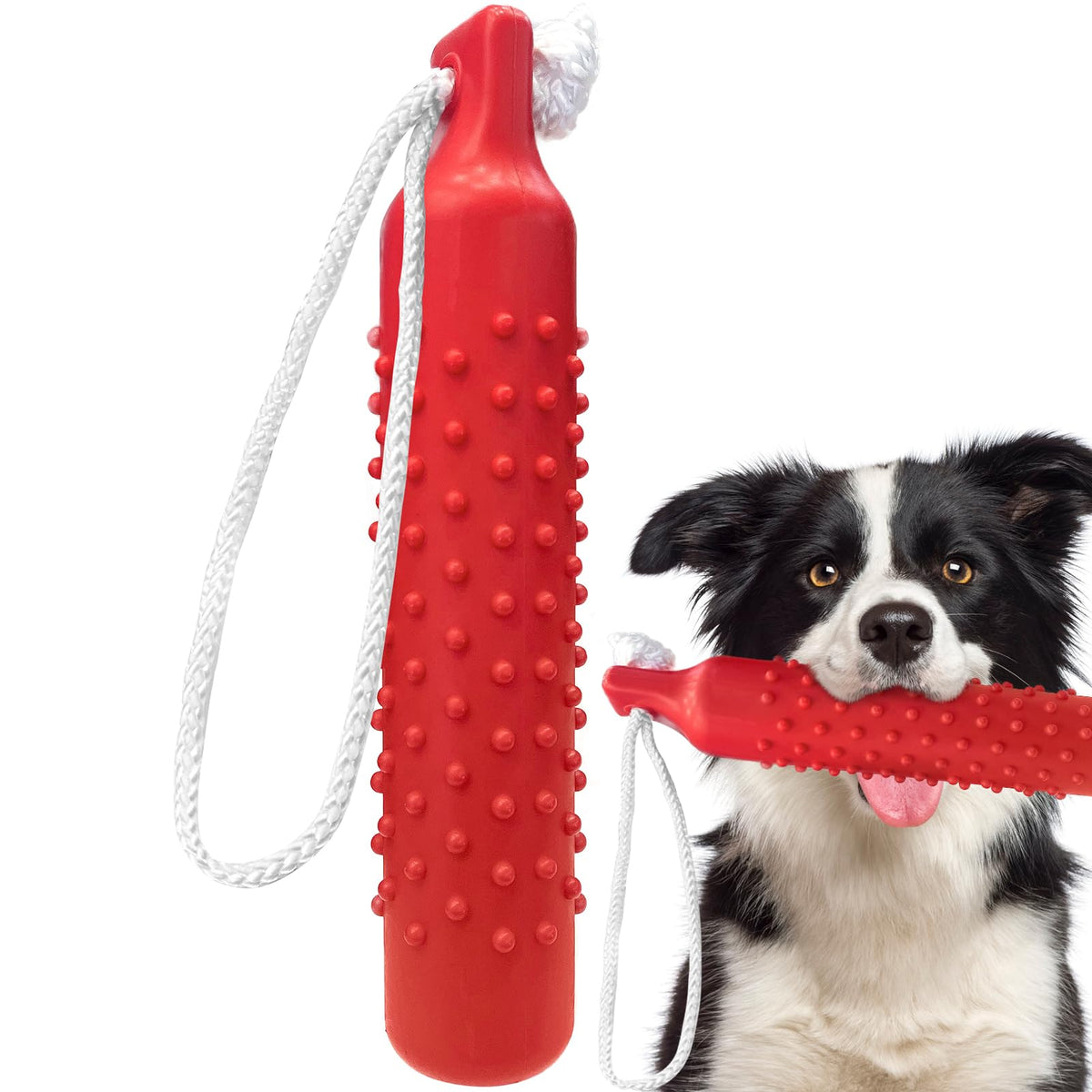 Juguete flotante BINGPET parachoques 10.8 pulgadas para perros grandes, ideal para juegos acuáticos.