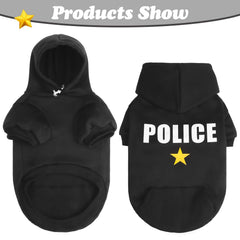 Sudadera con capucha para perro BINGPET, vista trasera, mantiene el calor durante caminatas.