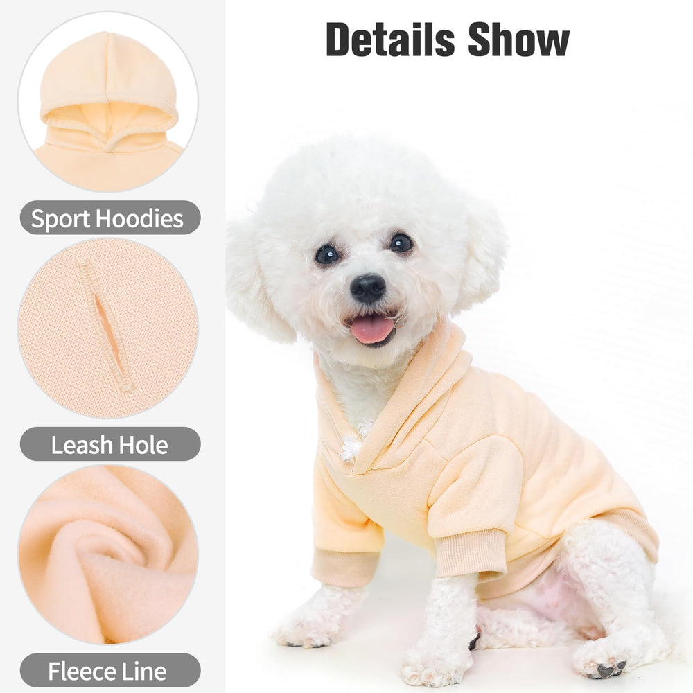BINGPET sudadera para perro, capucha-dorso, diseño cómodo para días fríos.