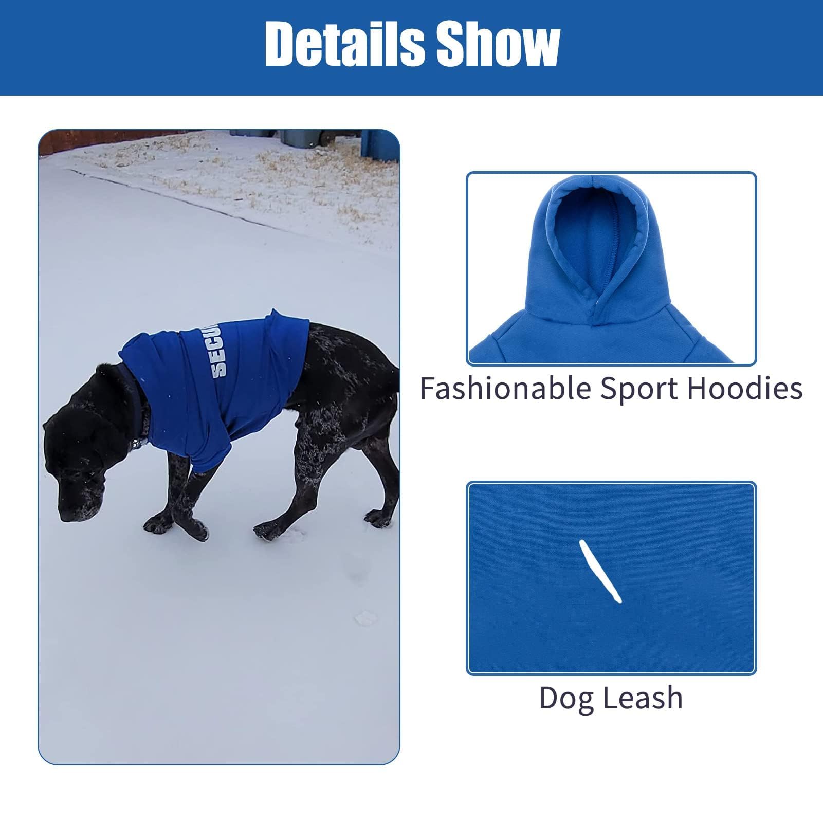 BINGPET sudadera para perro con estilo policial, presencia llamativa.