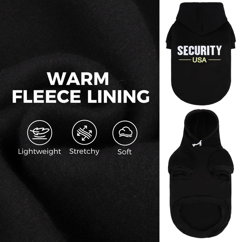 BINGPET Security USA forro de felpa cálido para mascota suave.