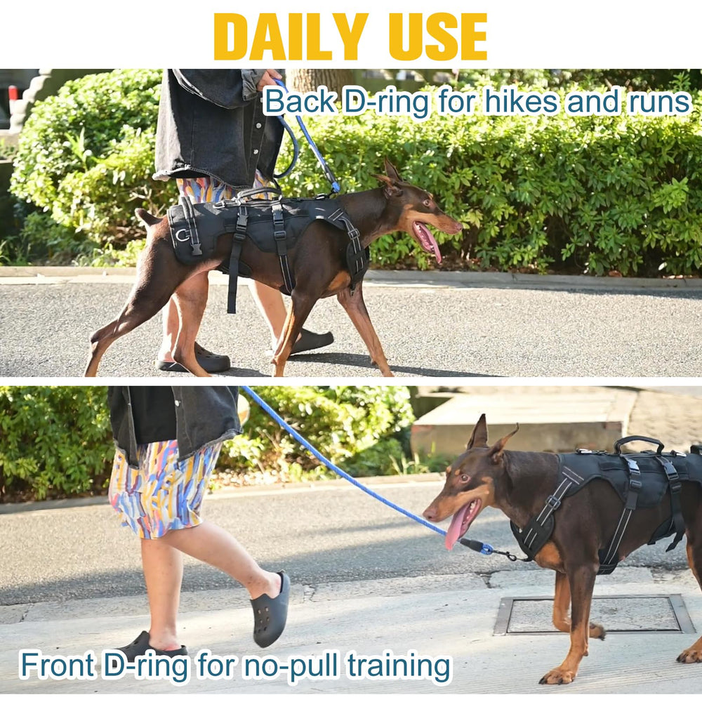 BINGPET soporte para patas traseras con correa acolchada reduce fricción durante el movimiento.
