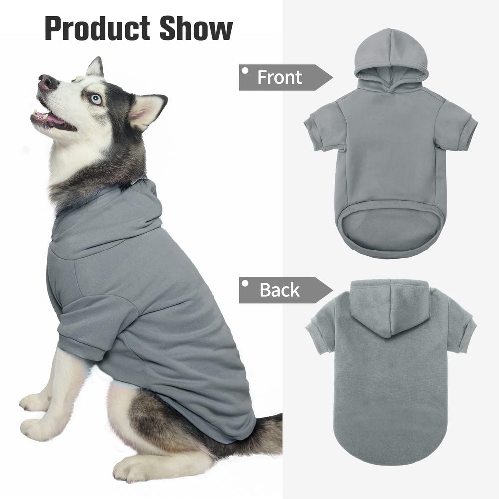 Perro con sudadera BINGPET, interior cálido para paseos diarios.