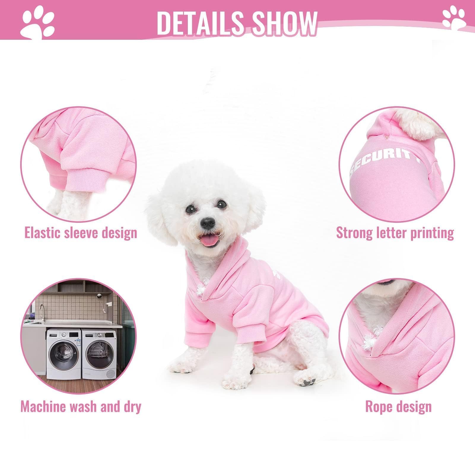 BINGPET sudadera capucha, ajuste cómodo para días de frío.