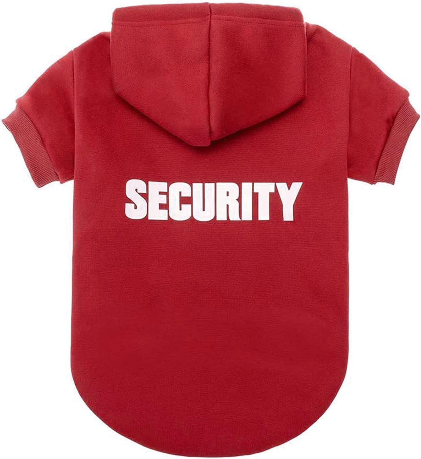 BINGPET sudadera con capucha de seguridad para perro, vista frontal, ideal para paseos nocturnos.