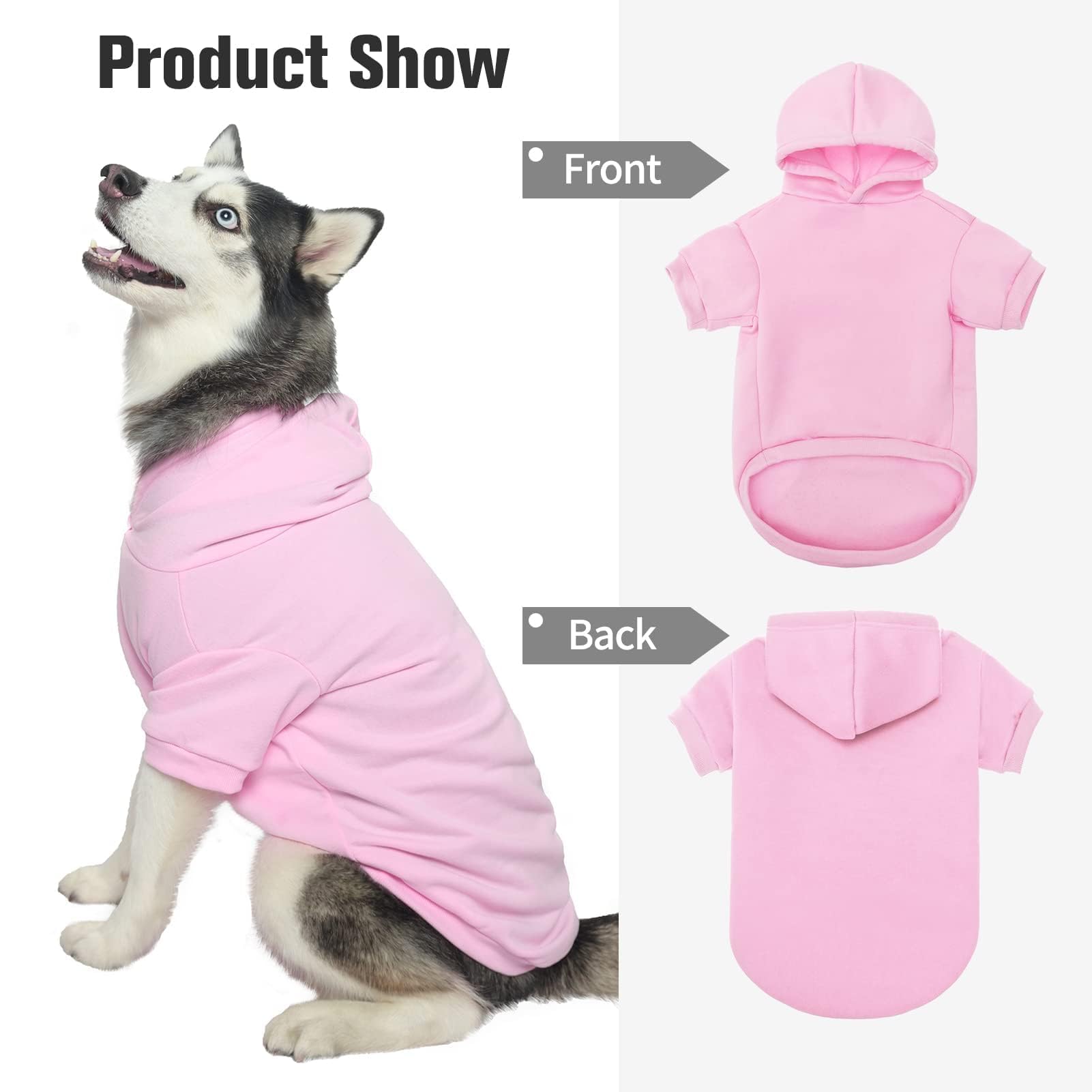 BINGPET sudadera cálida para invierno, ideal para salidas al parque.