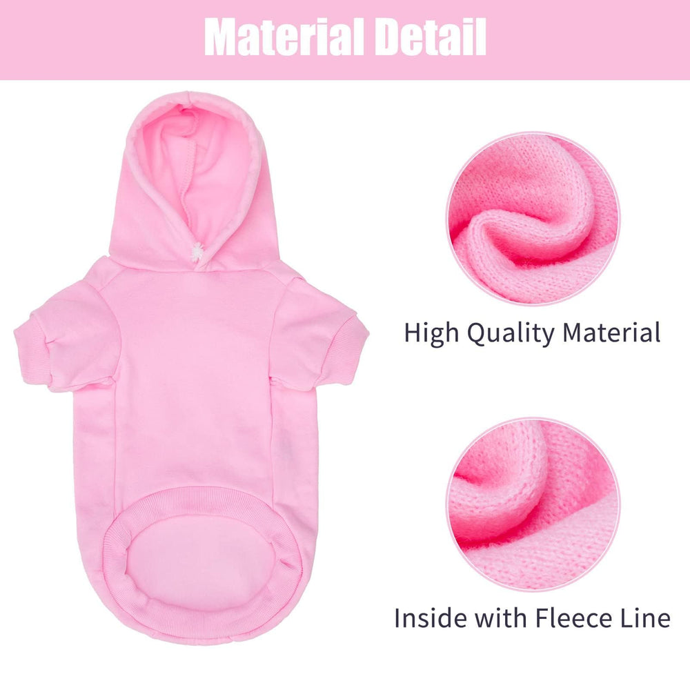 BINGPET sudadera con capucha para perro, vista trasera, diseño duradero