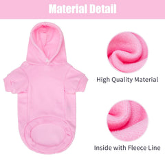 BINGPET sudadera con capucha para perro, vista trasera, diseño duradero