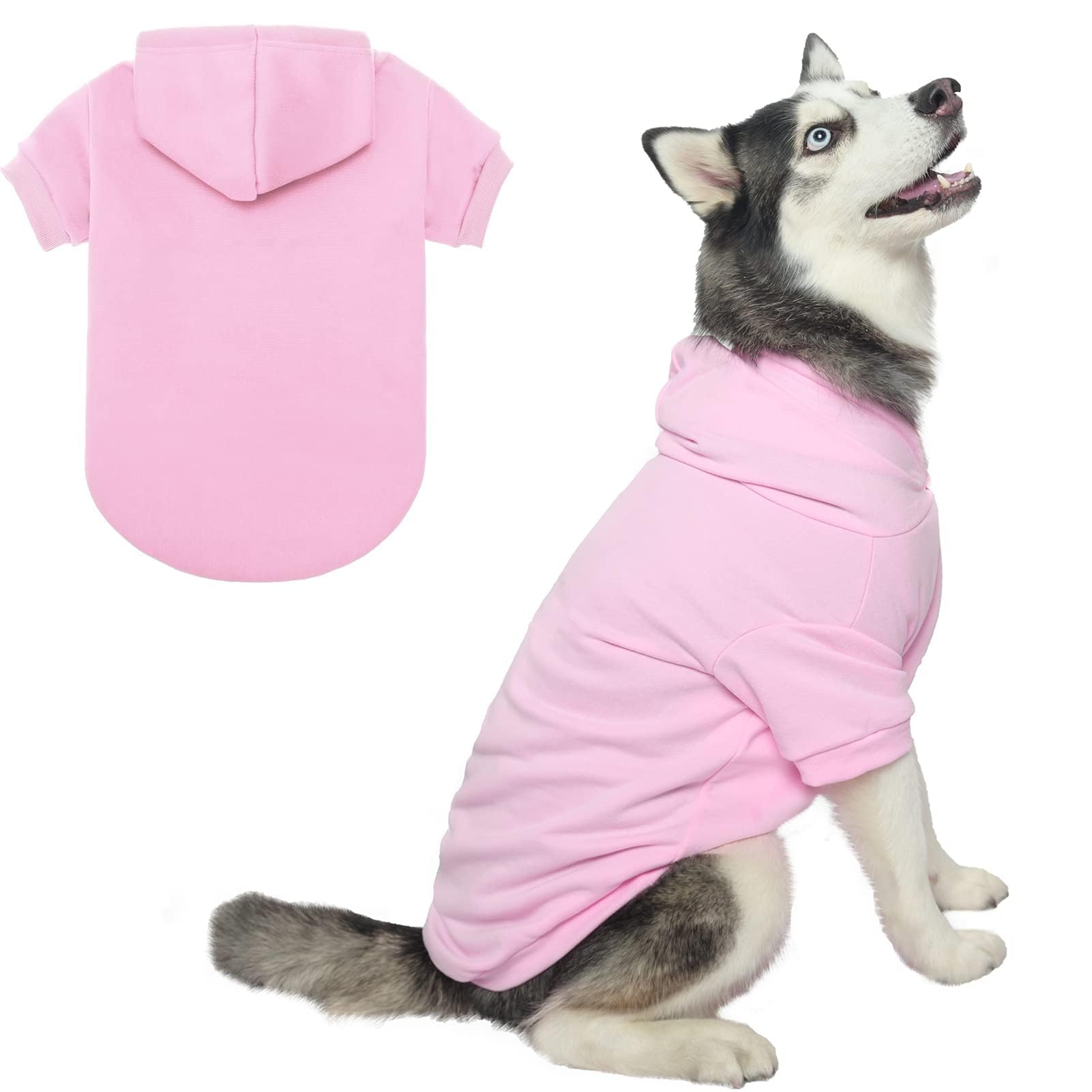 BingPet sudadera capucha perro frente, ideal para paseos en clima frío