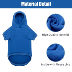 BINGPET sudadera con capucha para perro vista trasera, estilo y calidez.
