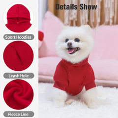 BINGPET sudadera con acceso para correa, ideal para paseos seguros.