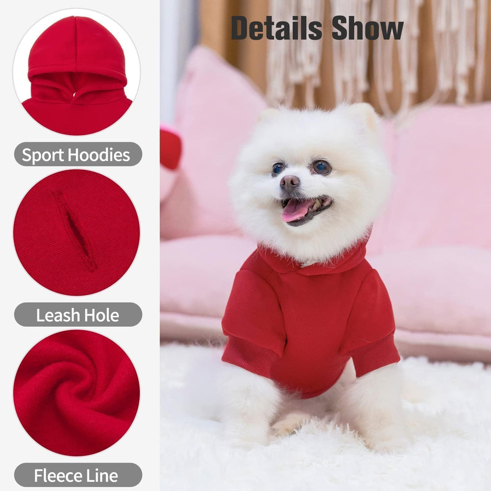 BingPet sudadera para perro, vista trasera, acabado suave para paseos nocturnos.