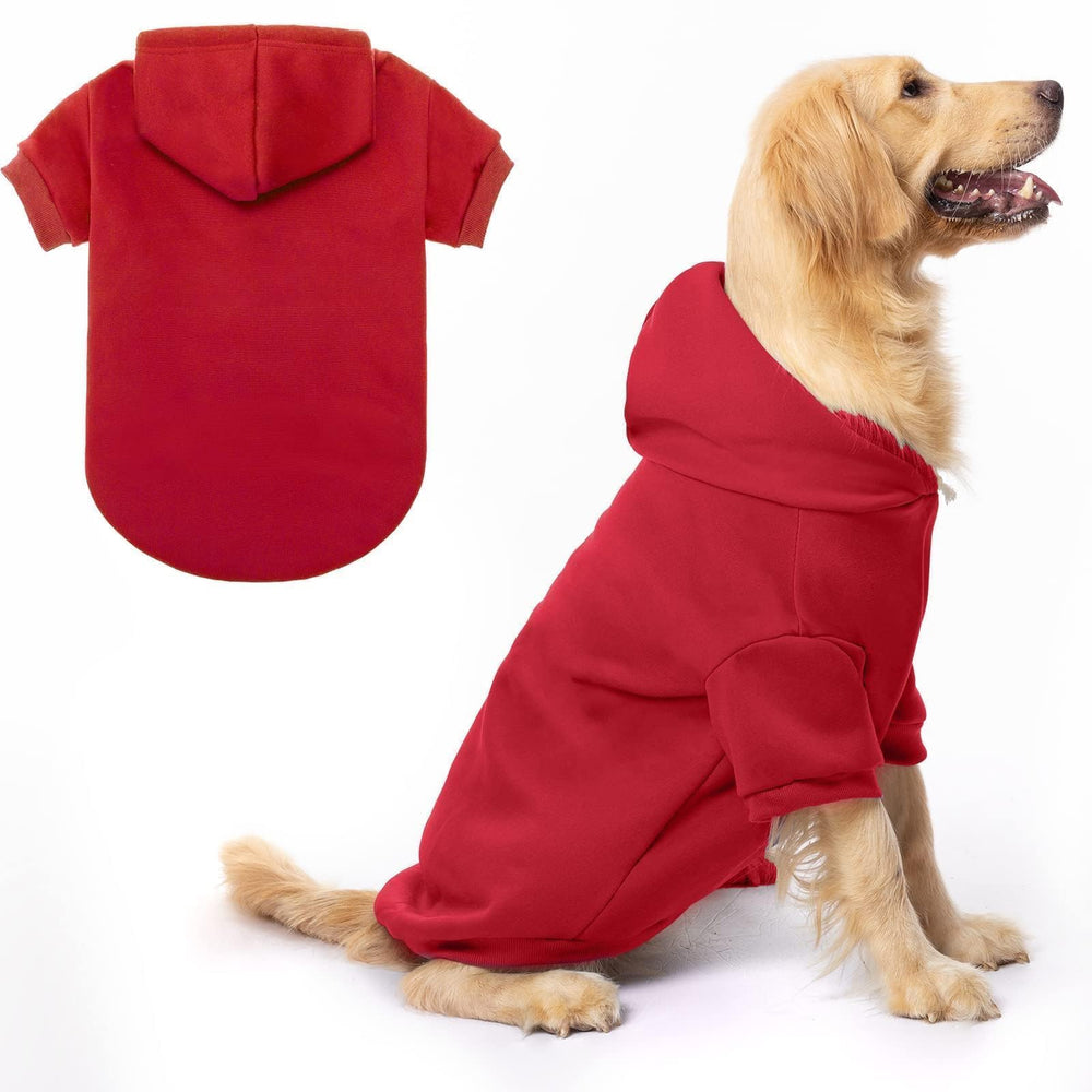 BINGPET sudadera para perro con forro polar, calor suave para días fríos.