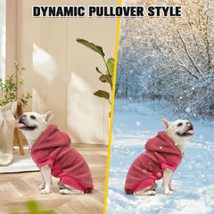 BINGPET sudadera con bolsillos laterales, perfecto para llevar bolsas o golosinas.