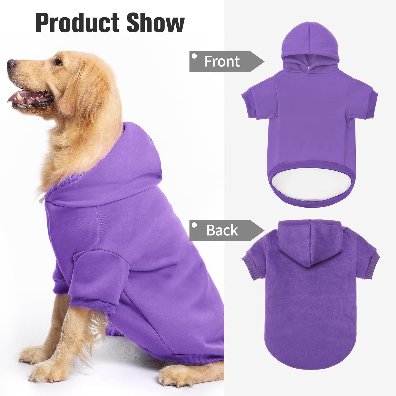 Sudadera para perro BINGPET con tallas múltiples, ajuste para varias razas.