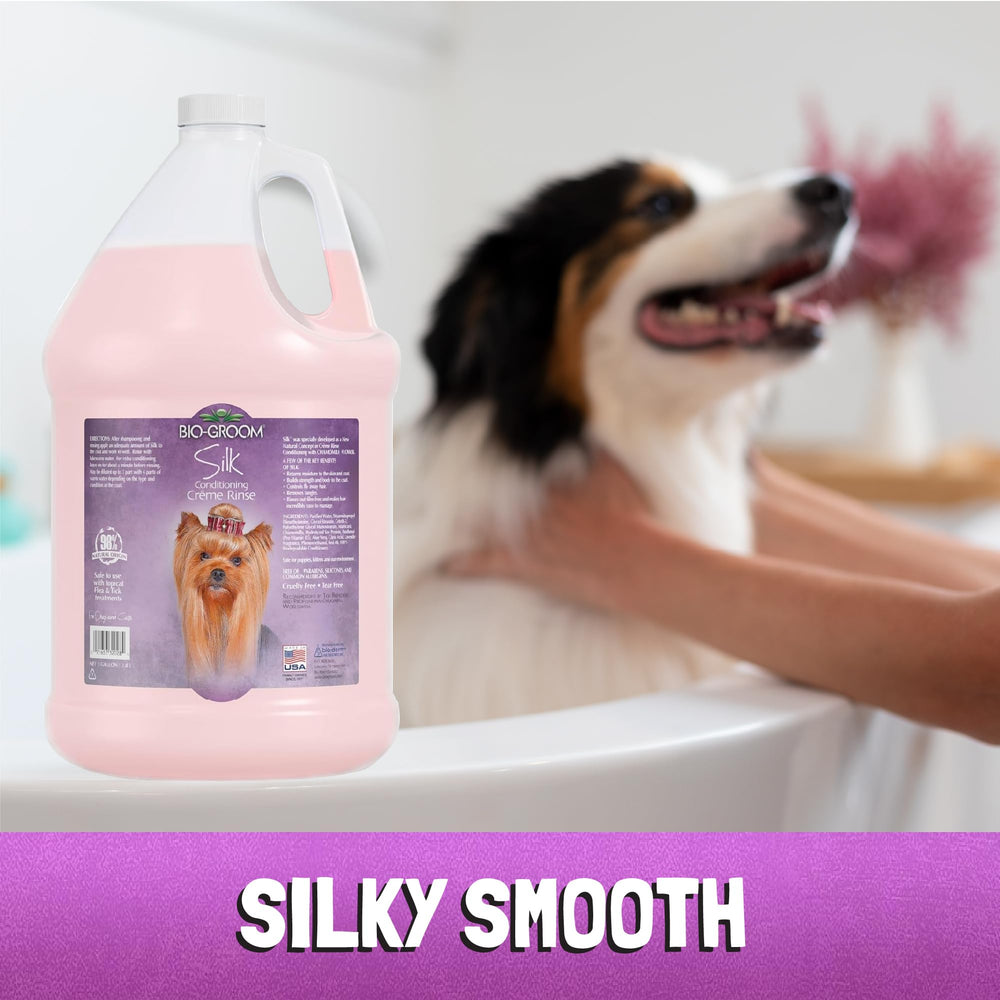 Bio-Groom Silk Conditioning Creme Rinse: sin residuos para piel sensible.