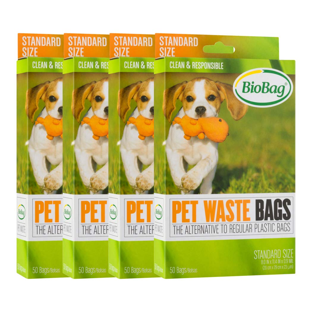 BioBag bolsas compostables para desechos de mascotas en caja, opción sostenible.