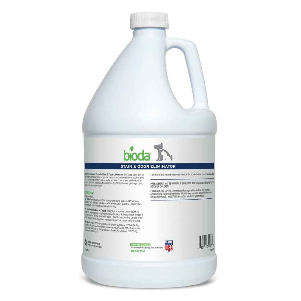 Bioda hecho en Estados Unidos, envase práctico de 1 galón.