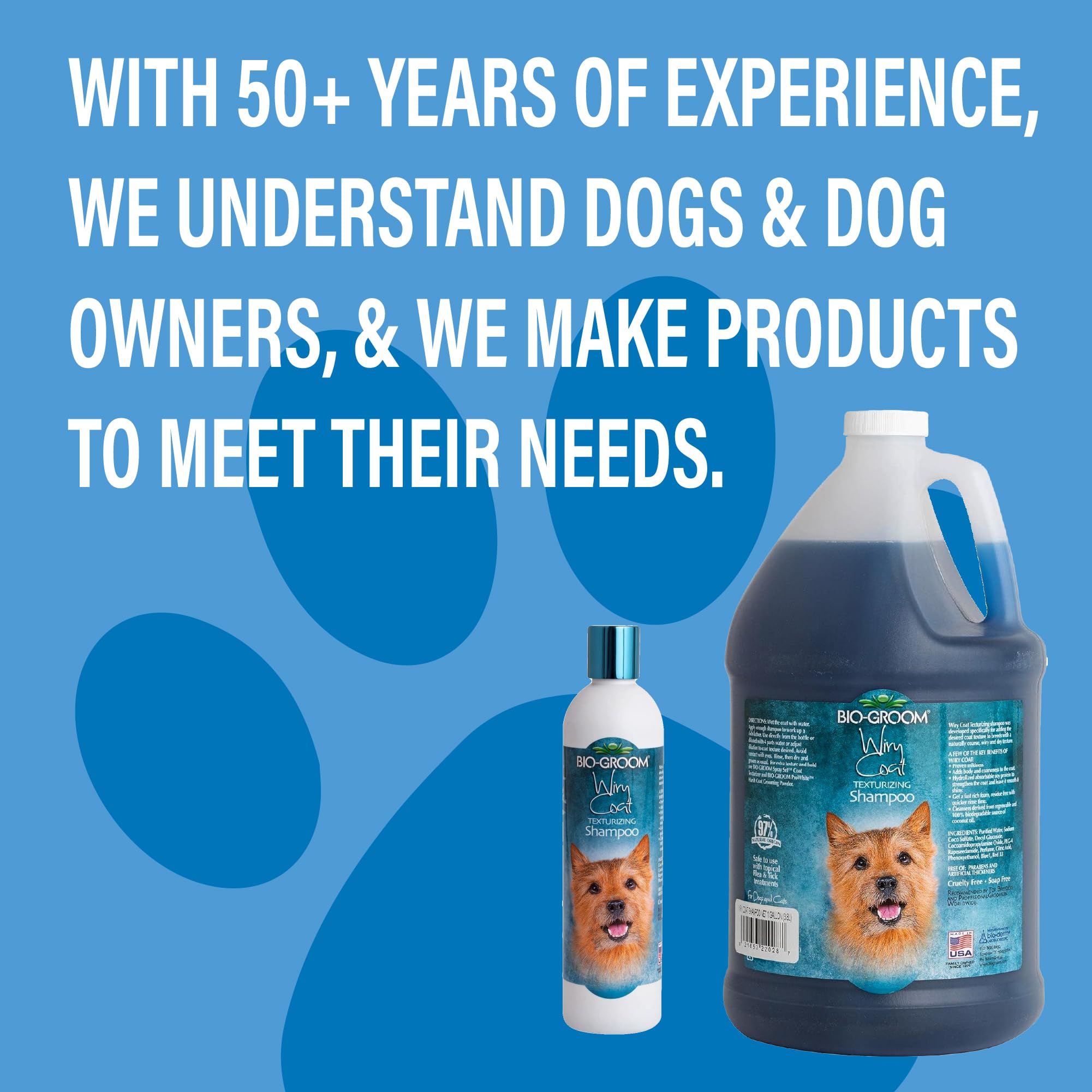 Bio-Groom champú recomendado para cachorros y gatitos, lavado seguro.