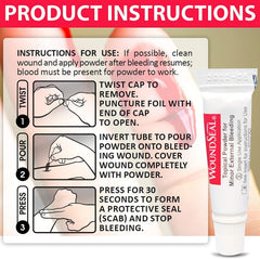 Biolife WoundSeal uso externo sobre piel alrededor de pequeñas erosiones