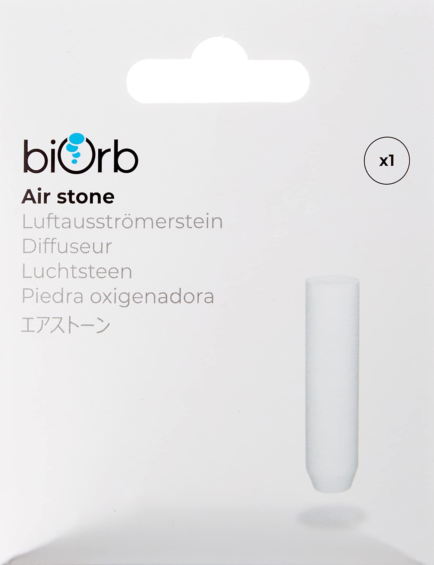 biOrb Airstone con burbujas finas, reduce ruido y crea ambiente tranquilo.