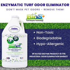 BioTurf BioS+ descompone olores de heces en superficies externas