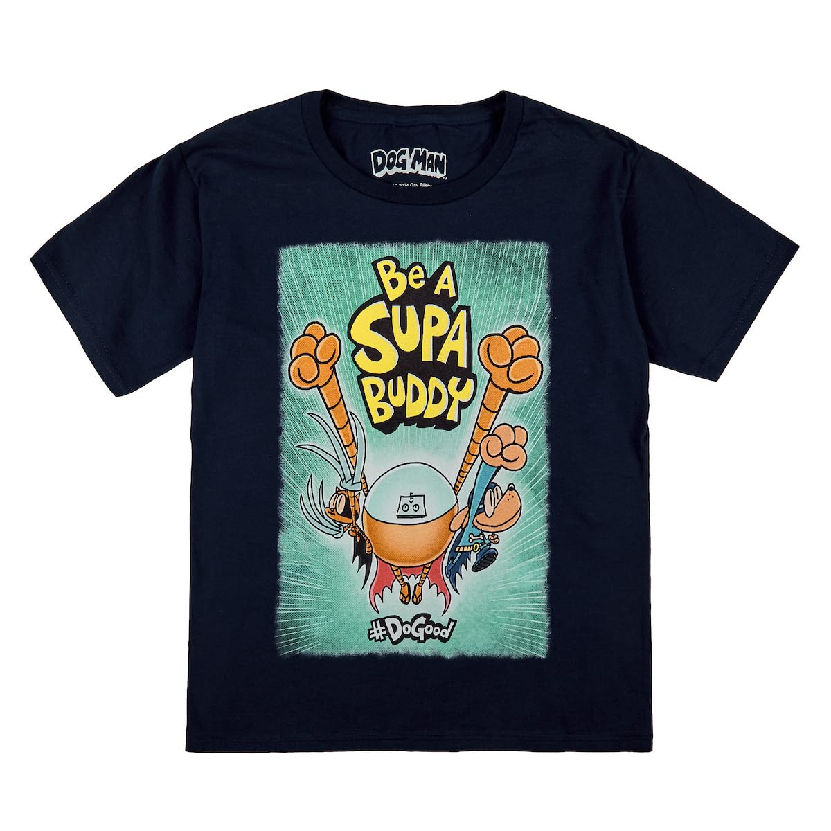 Bioworld Dog Man camisetas juveniles con estampado distintivo, regalo ideal.